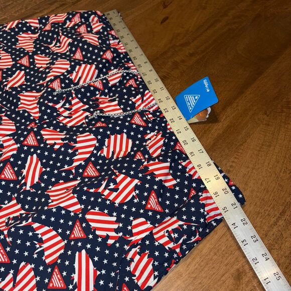 Columbia PFG Swim Shorts Men’s XXL / 2XL USA America Red White Blue NEW - Picture 7 of 9